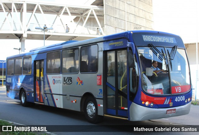 VB Transportes e Turismo 4008 na cidade de Campinas, São Paulo, Brasil, por Matheus Gabriel dos Santos. Número da foto: #6198292.