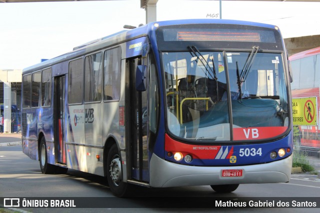 VB Transportes e Turismo 5034 na cidade de Campinas, São Paulo, Brasil, por Matheus Gabriel dos Santos. Número da foto: #6198394.
