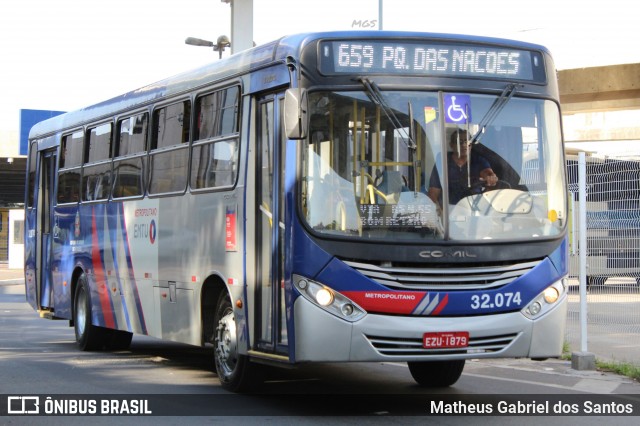 Auto Viação Ouro Verde 32.074 na cidade de Campinas, São Paulo, Brasil, por Matheus Gabriel dos Santos. ID da foto: 6198349.