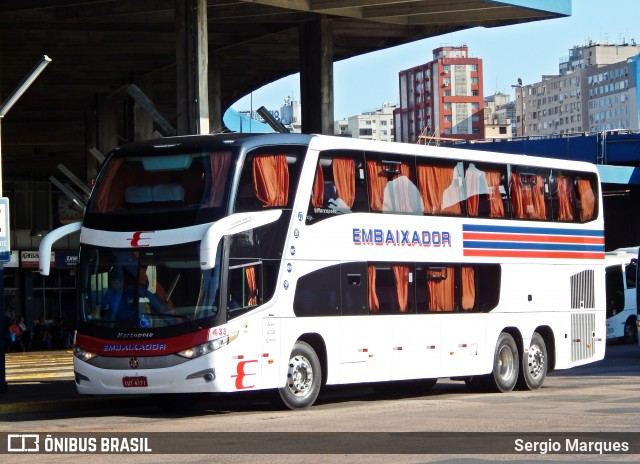 Expresso Embaixador 433 na cidade de Porto Alegre, Rio Grande do Sul, Brasil, por Sergio Marques . ID da foto: 6198136.