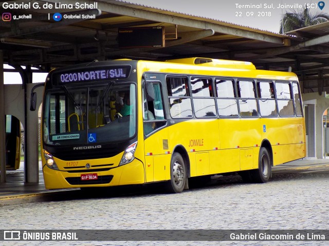 Gidion Transporte e Turismo 11707 na cidade de Joinville, Santa Catarina, Brasil, por Gabriel Giacomin de Lima. Número da foto: #6198862.
