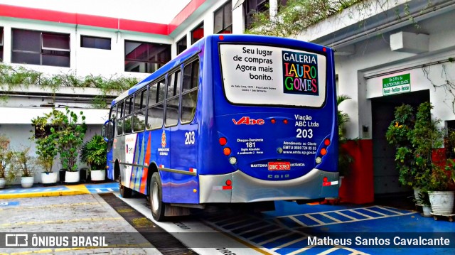Auto Viação ABC 203 na cidade de São Bernardo do Campo, São Paulo, Brasil, por Matheus Santos Cavalcante. Número da foto: #6252604.