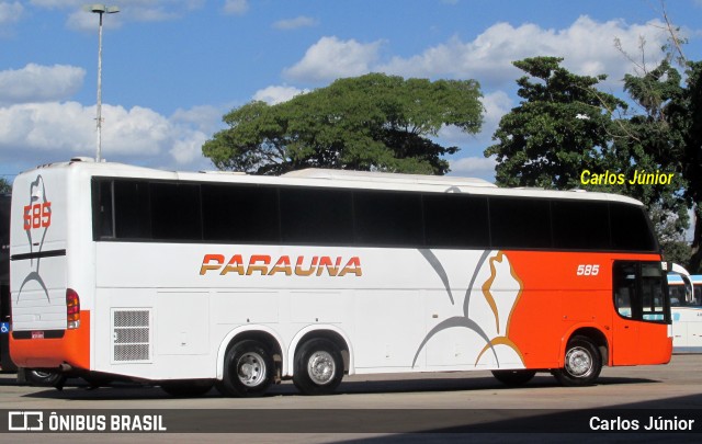 Viação Paraúna 585 na cidade de Goiânia, Goiás, Brasil, por Carlos Júnior. Número da foto: #6252369.