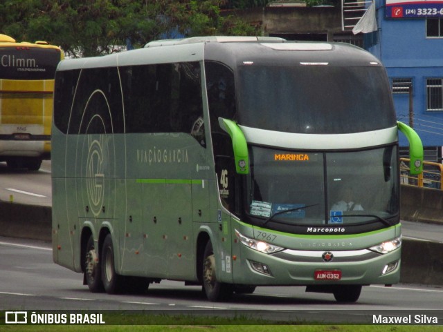 Viação Garcia 7967 na cidade de Barra Mansa, Rio de Janeiro, Brasil, por Maxwel Silva. ID da foto: 6252536.