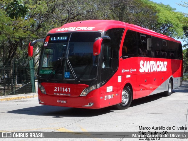 Viação Santa Cruz 211141 na cidade de São Paulo, São Paulo, Brasil, por Marco Aurélio de Oliveira. Número da foto: #6252593.