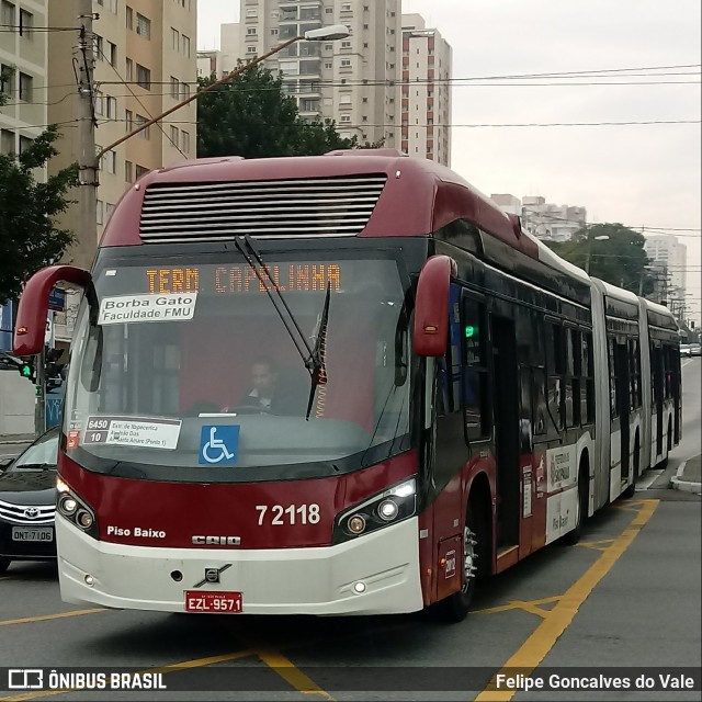 Viação Campo Belo 7 2118 na cidade de São Paulo, São Paulo, Brasil, por Felipe Goncalves do Vale. Número da foto: #6253491.