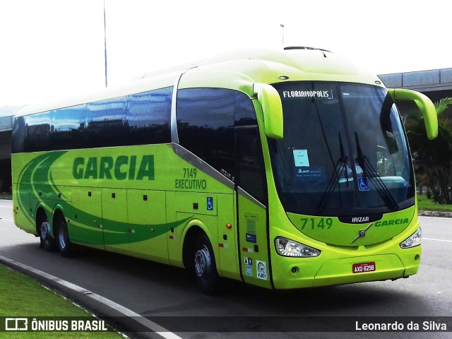 Viação Garcia 7149 na cidade de Florianópolis, Santa Catarina, Brasil, por Leonardo da Silva. ID da foto: 6255281.