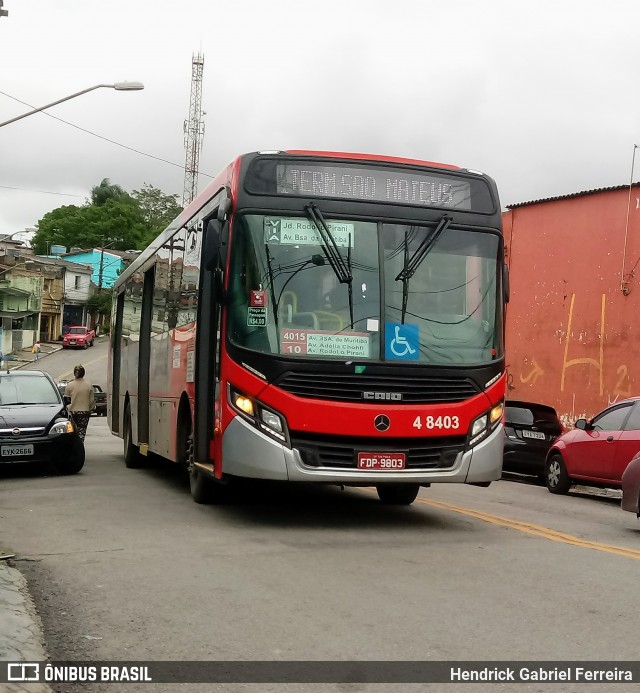 Express Transportes Urbanos Ltda 4 8403 na cidade de São Paulo, São Paulo, Brasil, por Hendrick Gabriel Ferreira. Número da foto: #6255888.