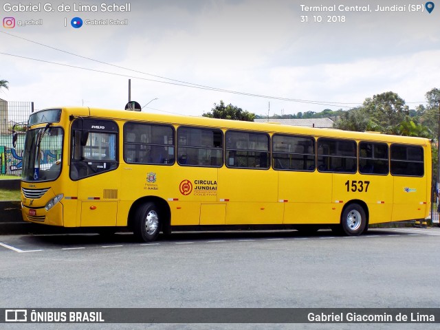 Viação Leme 1537 na cidade de Jundiaí, São Paulo, Brasil, por Gabriel Giacomin de Lima. ID da foto: 6256001.