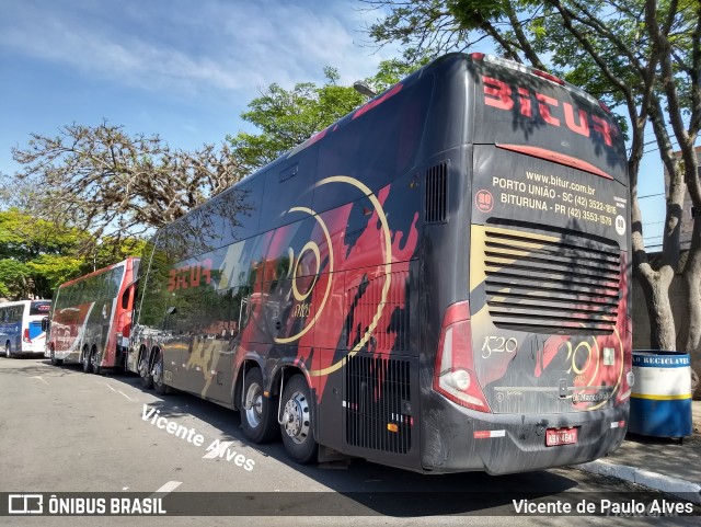 Bitur Transporte Coletivo e Turismo 1520 na cidade de Aparecida, São Paulo, Brasil, por Vicente de Paulo Alves. ID da foto: 6254587.