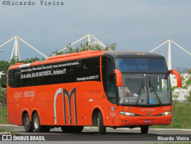 Rápido Marajó 70802 na cidade de Brasília, Distrito Federal, Brasil, por Ricardo Vieira. ID da foto: 6254516.