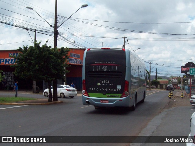 Viação Garcia 16803 na cidade de Apucarana, Paraná, Brasil, por Josino Vieira. ID da foto: 6254196.