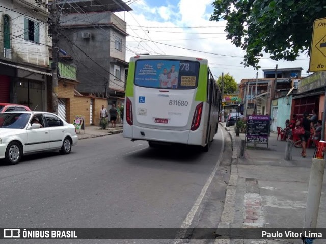 Viação Vila Real B11680 na cidade de Rio de Janeiro, Rio de Janeiro, Brasil, por Paulo Vitor Lima. Número da foto: #6254080.