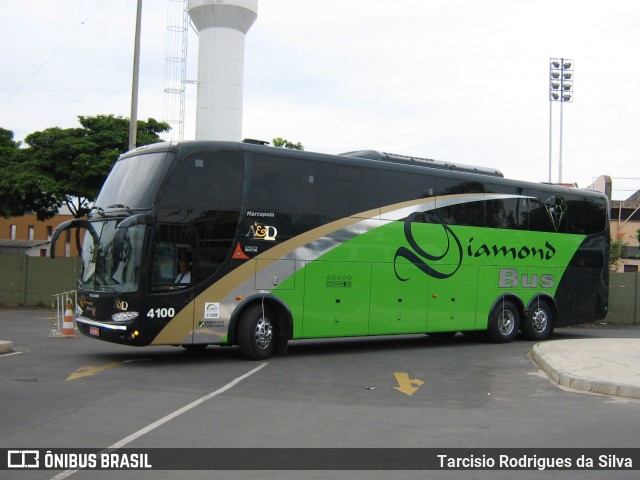 Diamond Bus Locação e Transportes 4100 na cidade de Belo Horizonte, Minas Gerais, Brasil, por Tarcisio Rodrigues da Silva. ID da foto: 6255908.