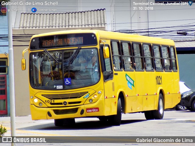 Viação Leme 1021 na cidade de Jundiaí, São Paulo, Brasil, por Gabriel Giacomin de Lima. Número da foto: #6255241.