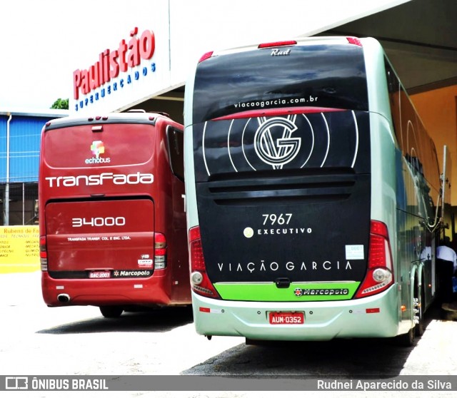 Viação Garcia 7967 na cidade de Sorocaba, São Paulo, Brasil, por Rudnei Aparecido da Silva. Número da foto: #6255612.