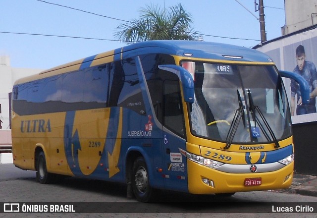 Viação Ultra 2289 na cidade de São Vicente, São Paulo, Brasil, por Lucas Cirilo. ID da foto: 6200312.