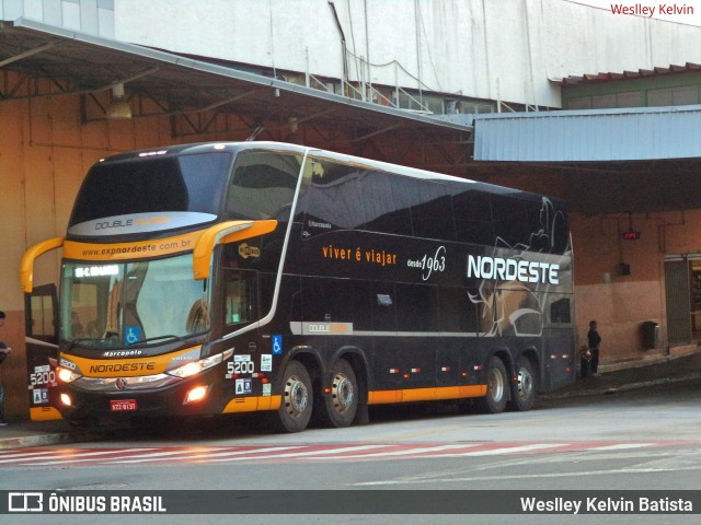Expresso Nordeste 5200 na cidade de Sorocaba, São Paulo, Brasil, por Weslley Kelvin Batista. Número da foto: #6200088.