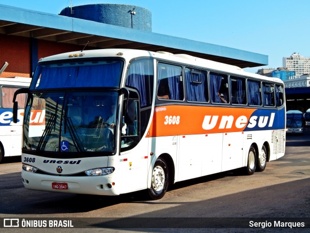 Unesul de Transportes 3608 na cidade de Porto Alegre, Rio Grande do Sul, Brasil, por Sergio Marques . Número da foto: #6200423.