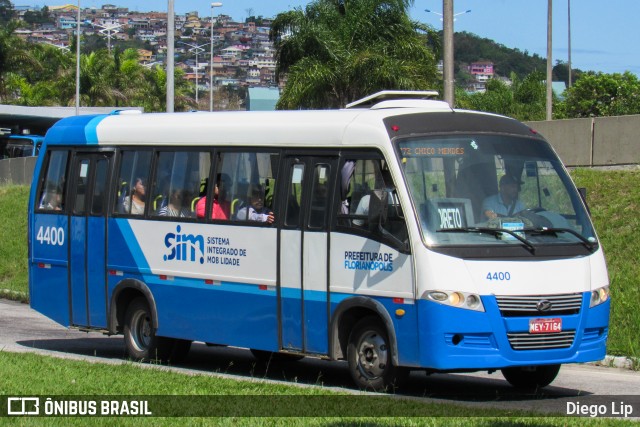 Transporte Coletivo Estrela 4400 na cidade de Florianópolis, Santa Catarina, Brasil, por Diego Lip. ID da foto: 6199957.