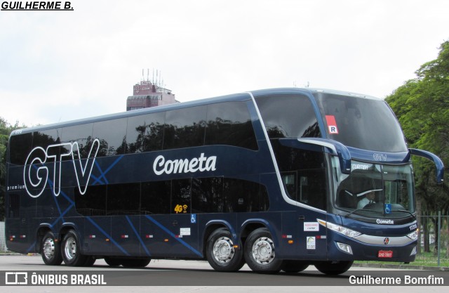 Viação Cometa 17315 na cidade de Curitiba, Paraná, Brasil, por Guilherme Bomfim. ID da foto: 6199274.