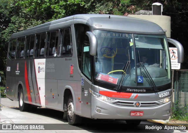 Empresa de Ônibus Pássaro Marron 45301 na cidade de São Paulo, São Paulo, Brasil, por Rodrigo  Aparecido. Número da foto: #6200631.