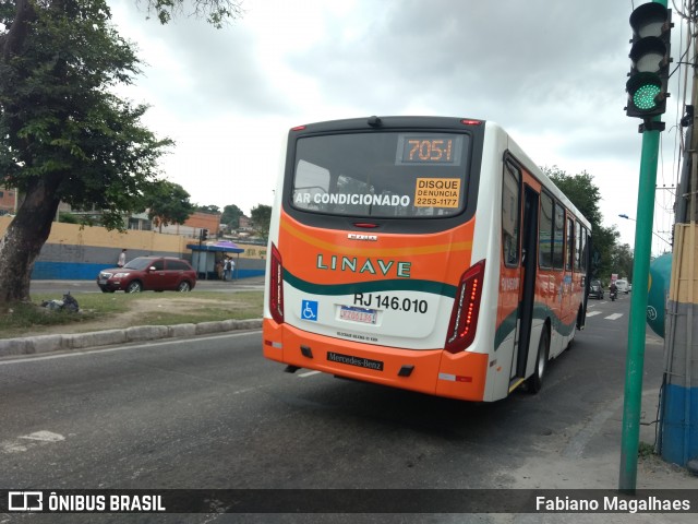 Linave Transportes RJ 146.010 na cidade de Mesquita, Rio de Janeiro, Brasil, por Fabiano Magalhaes. ID da foto: 6200550.