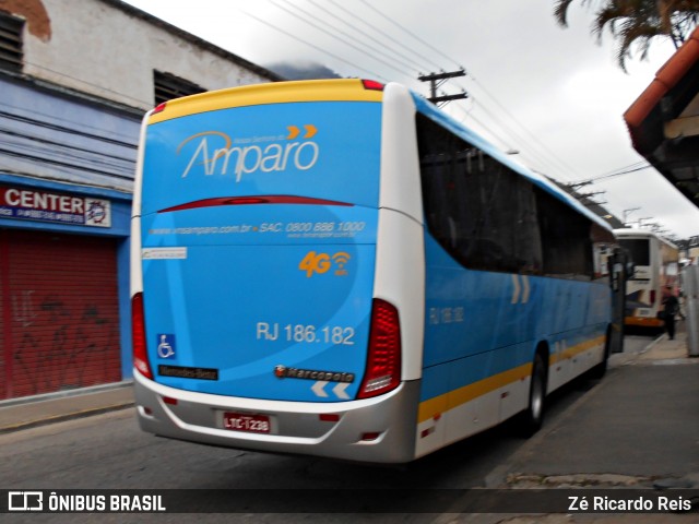 Viação Nossa Senhora do Amparo RJ 186.182 na cidade de Petrópolis, Rio de Janeiro, Brasil, por Zé Ricardo Reis. Número da foto: #6200431.