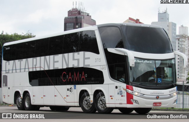 Auto Viação Catarinense 3715 na cidade de Curitiba, Paraná, Brasil, por Guilherme Bomfim. Número da foto: #6199251.