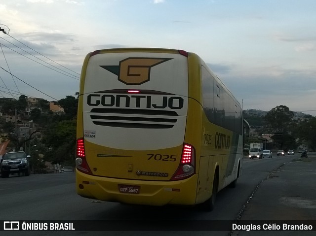 Empresa Gontijo de Transportes 7025 na cidade de Belo Horizonte, Minas Gerais, Brasil, por Douglas Célio Brandao. ID da foto: 6199425.