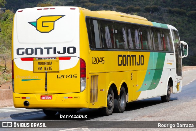 Empresa Gontijo de Transportes 12045 na cidade de Caeté, Minas Gerais, Brasil, por Rodrigo Barraza. Número da foto: #6201875.