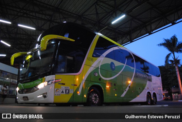 Expresso Princesa dos Campos 6330 na cidade de Guaíra, Paraná, Brasil, por Guilherme Esteves Peruzzi. Número da foto: #6201252.
