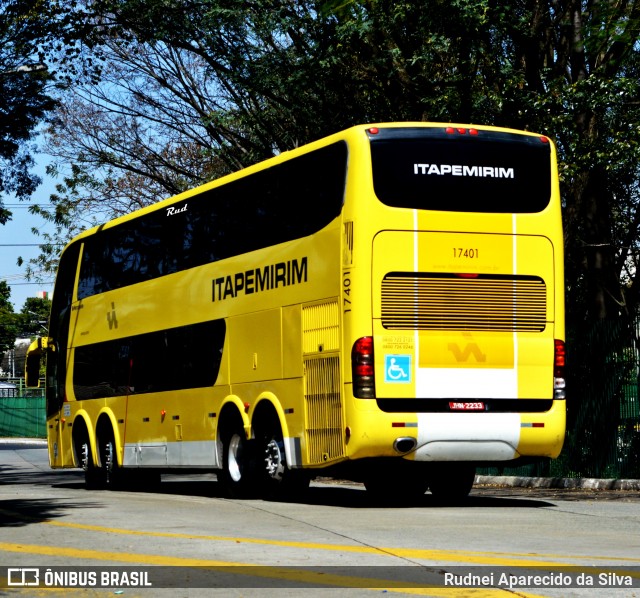 Viação Itapemirim 17401 na cidade de São Paulo, São Paulo, Brasil, por Rudnei Aparecido da Silva. Número da foto: #6202703.