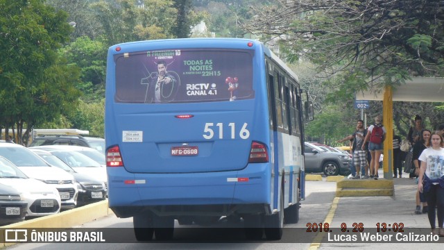 Insular Transportes Coletivos 5116 na cidade de Florianópolis, Santa Catarina, Brasil, por Lucas Weber Calizario. Número da foto: #6203157.