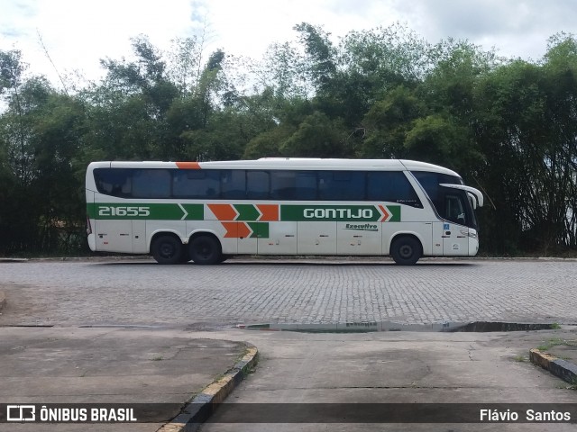 Empresa Gontijo de Transportes 21655 na cidade de Cruz das Almas, Bahia, Brasil, por Flávio  Santos. Número da foto: #6204557.