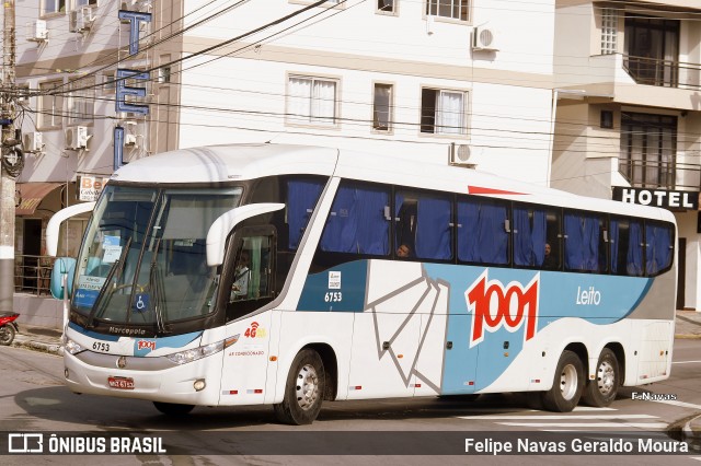 Auto Viação 1001 6753 na cidade de Balneário Camboriú, Santa Catarina, Brasil, por Felipe Navas Geraldo Moura . Número da foto: #6203964.