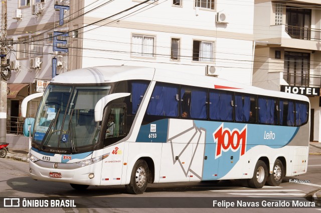 Auto Viação 1001 6753 na cidade de Balneário Camboriú, Santa Catarina, Brasil, por Felipe Navas Geraldo Moura . ID da foto: 6203964.