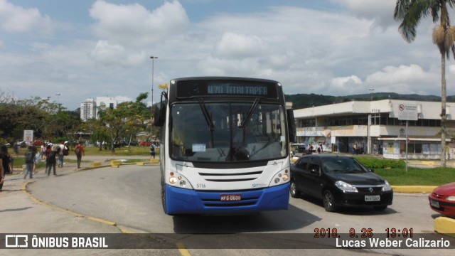 Insular Transportes Coletivos 5116 na cidade de Florianópolis, Santa Catarina, Brasil, por Lucas Weber Calizario. ID da foto: 6203135.