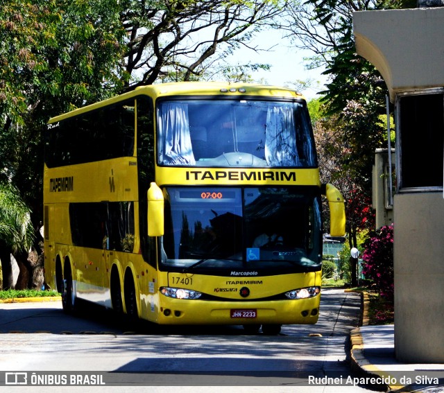 Viação Itapemirim 17401 na cidade de São Paulo, São Paulo, Brasil, por Rudnei Aparecido da Silva. Número da foto: #6202701.