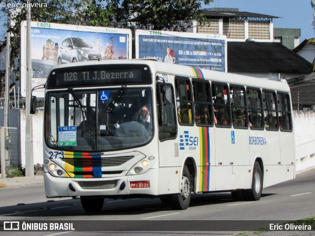 Borborema Imperial Transportes 273 na cidade de Recife, Pernambuco, Brasil, por Eric Oliveira. ID da foto: 6204441.