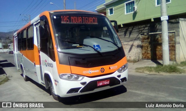 Viação São José A01039 na cidade de Nova Iguaçu, Rio de Janeiro, Brasil, por Luiz Antonio Doria. ID da foto: 6205353.