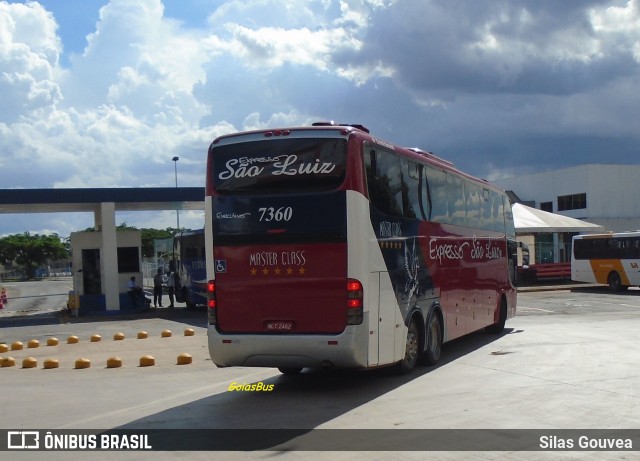 Expresso São Luiz 7360 na cidade de Goiânia, Goiás, Brasil, por Silas Gouvea. Número da foto: #6205707.