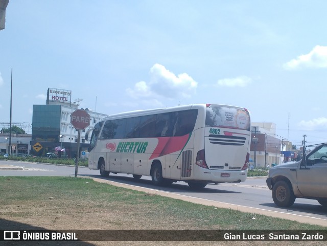 Eucatur - Empresa União Cascavel de Transportes e Turismo 4802 na cidade de Ji-Paraná, Rondônia, Brasil, por Gian Lucas  Santana Zardo. ID da foto: 6205679.