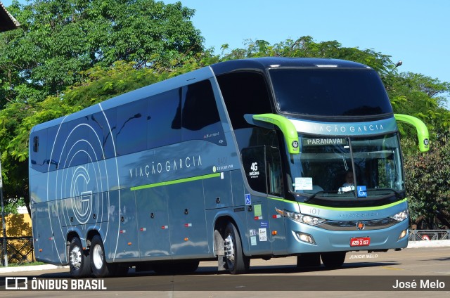 Viação Garcia 8401 na cidade de Maringá, Paraná, Brasil, por José Melo. ID da foto: 6209516.