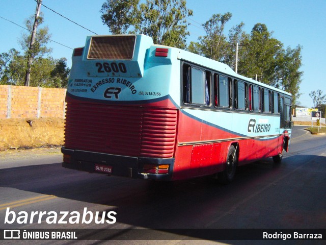 Expresso Ribeiro 2600 na cidade de Montes Claros, Minas Gerais, Brasil, por Rodrigo Barraza. ID da foto: 6209678.