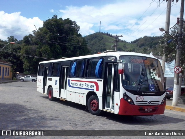 Viação Senhor dos Passos 626 na cidade de Valença, Rio de Janeiro, Brasil, por Luiz Antonio Doria. ID da foto: 6208036.