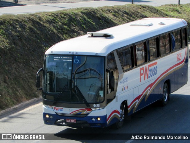 FWBuss 9425 na cidade de Belo Horizonte, Minas Gerais, Brasil, por Adão Raimundo Marcelino. ID da foto: 6209386.