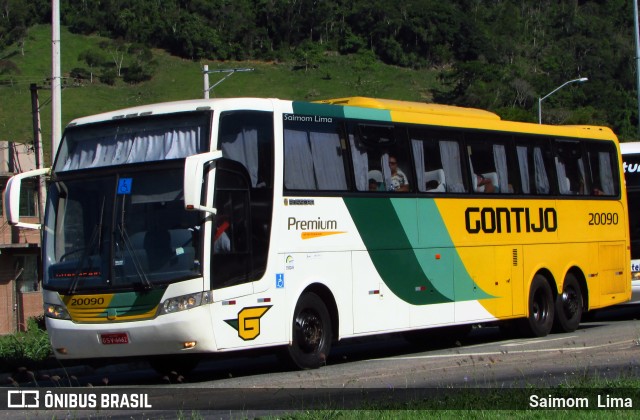 Empresa Gontijo de Transportes 20090 na cidade de Viana, Espírito Santo, Brasil, por Saimom  Lima. ID da foto: 6208247.