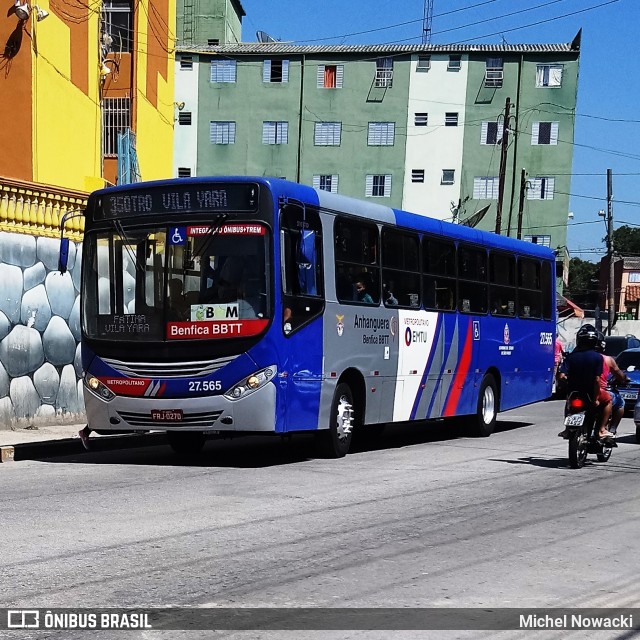 BBTT - Benfica Barueri Transporte e Turismo 27.565 na cidade de Itapevi, São Paulo, Brasil, por Michel Nowacki. Número da foto: #6211441.