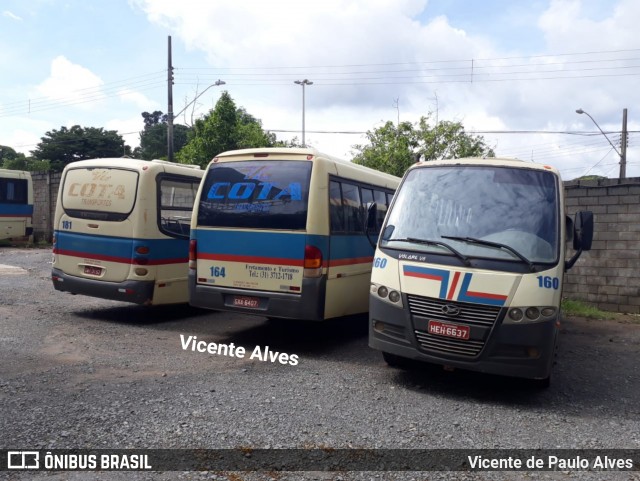 Viação Cota - Cota Transportes 160 na cidade de Matozinhos, Minas Gerais, Brasil, por Vicente de Paulo Alves. ID da foto: 6257793.